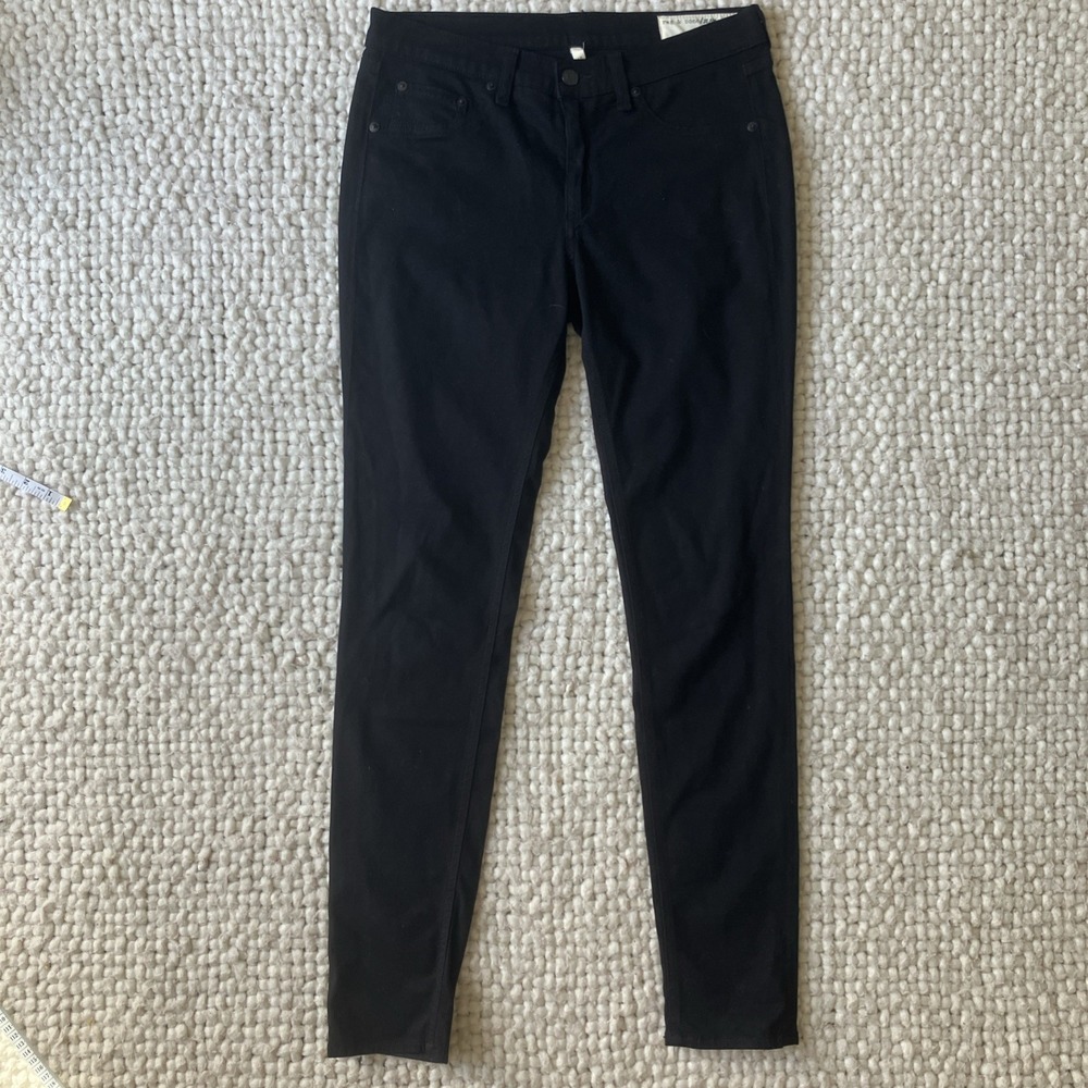 Rag and Bone Womens Jeans 30 Black Denim Leggings Skinny Stretch